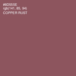 #8D555E - Copper Rust Color Image